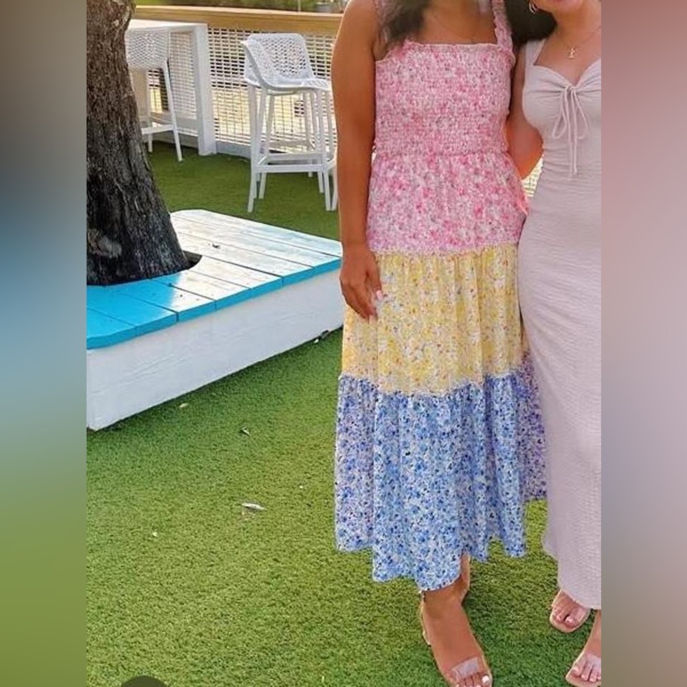 Floral Multi-Color Maxi Dress